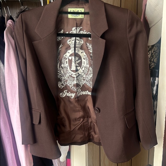 Juicy Couture Jackets & Blazers - Juicy Couture vintage Chocolate Brown Blazer
